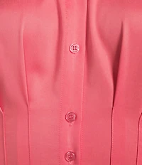 Alex Marie Sophia Collared Short Sleeve Midi Shirtdress