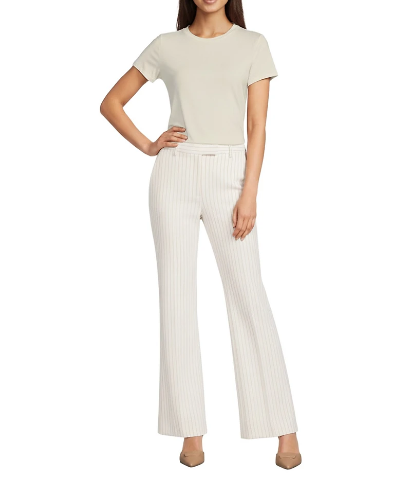 Alex Marie Suzie Anywhere, Everywhere Coordinating Novelty Stripe Straight Leg Mid Rise Pants