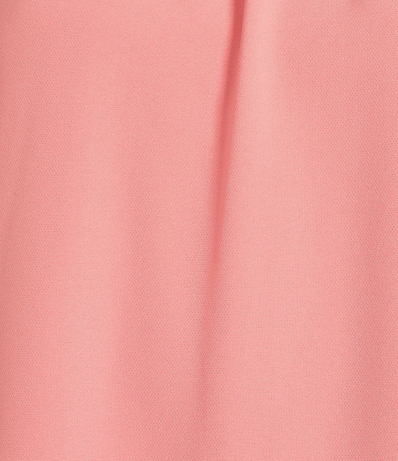 Alex Marie Sylvia Crepe Short Sleeve Mock Neck Dress