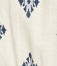 Alex Marie Tiffany Linen Short Sleeve Midi Wrap Dress