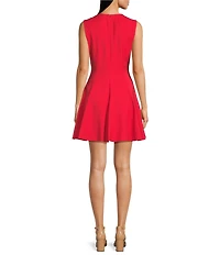 Alex Marie Toby Anywhere, Everywhere Sleeveless Above Knee Stretch Twill Dress