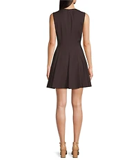 Alex Marie Toby Anywhere, Everywhere Sleeveless Above Knee Stretch Twill Dress