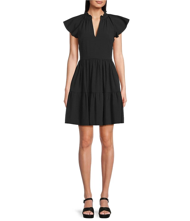 princess polly baby blue dress Alosoft Courtside Tennis Dress - Black