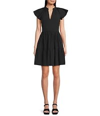 Alex Marie Vanya V-Neck Short Sleeve Dress