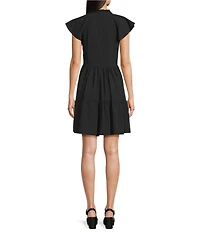 Alex Marie Vanya V-Neck Short Sleeve Dress