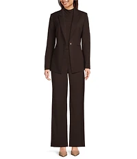 Alex Marie Wendy Draped Cowl Neck Sleeveless Blouse