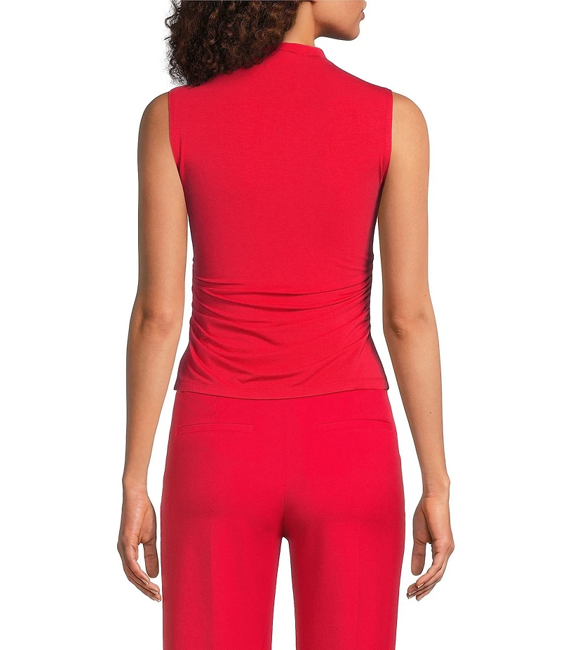 Alex Marie Wendy Draped Cowl Neck Sleeveless Blouse