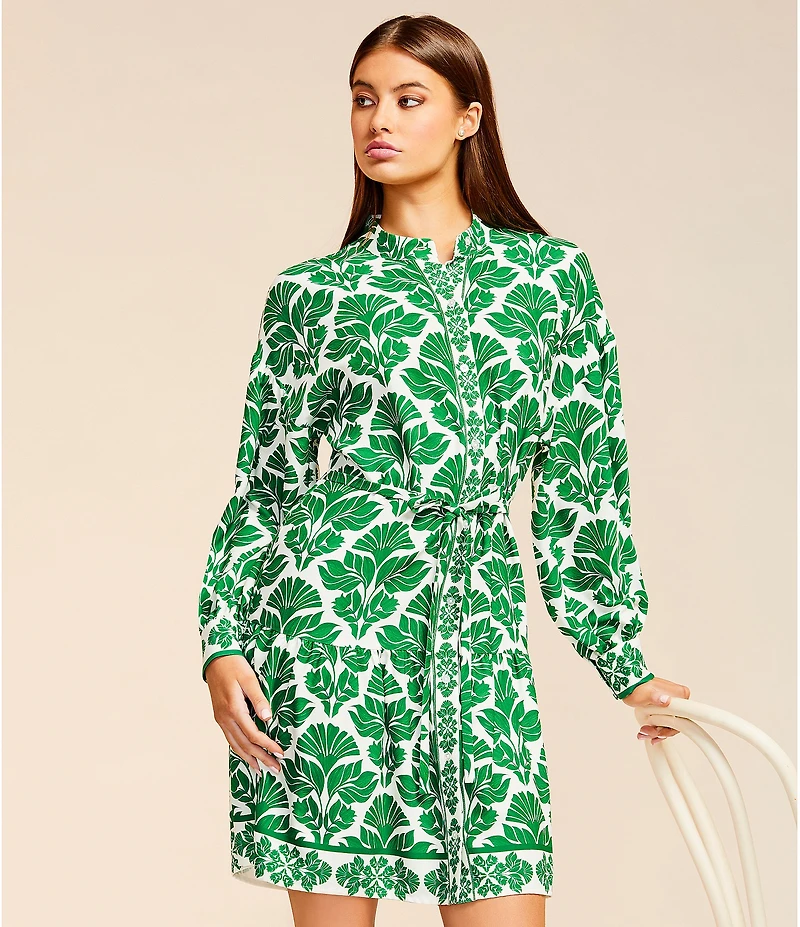 Alex Marie Wren Long Sleeve Button Front Dress