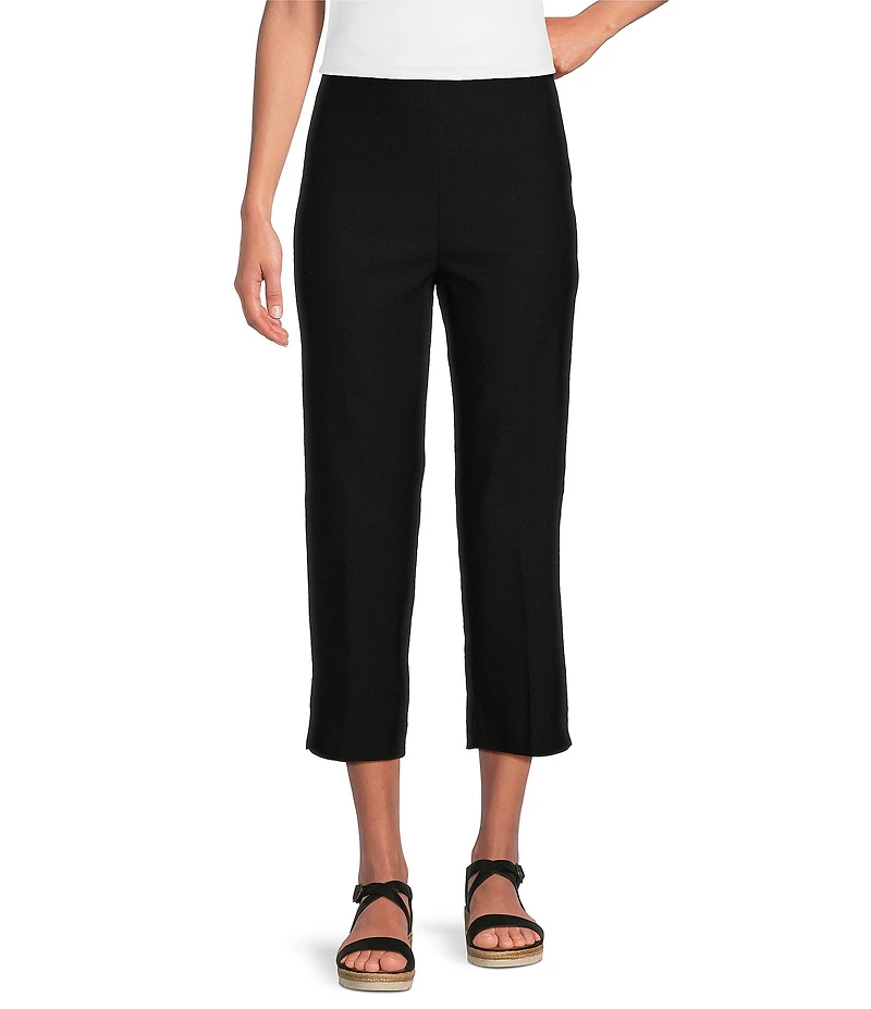 Ali Miles Flat Front Stretch Ponte Pants