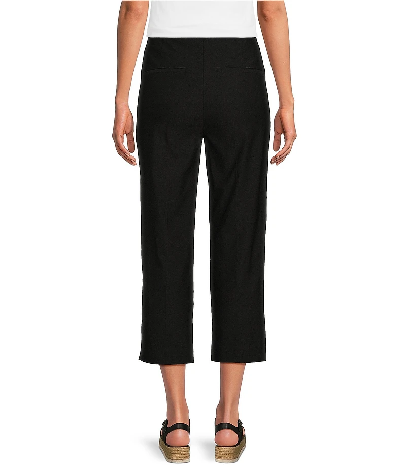 Ali Miles Flat Front Stretch Ponte Pants