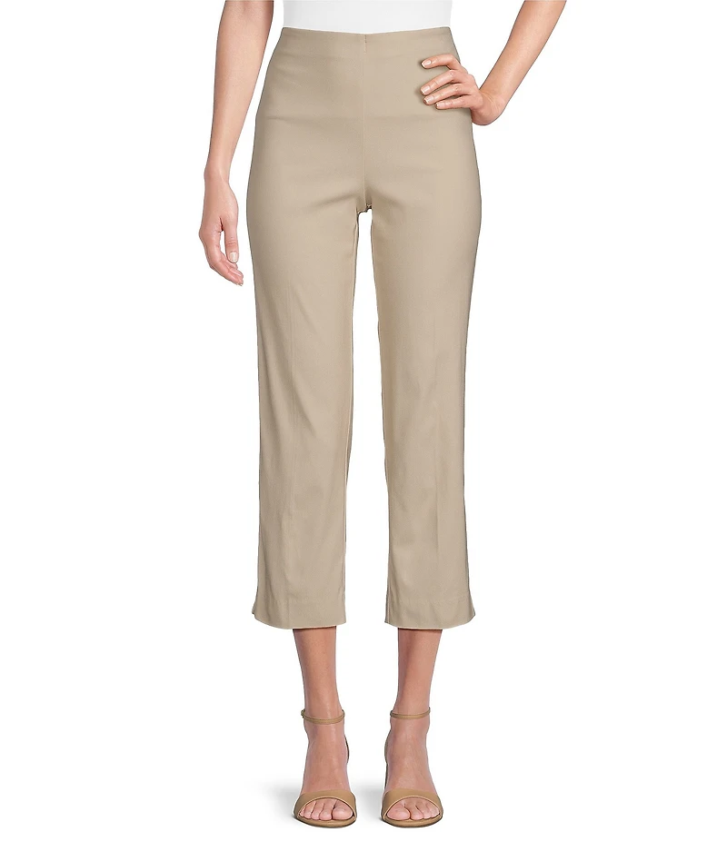 Ali Miles Flat Front Stretch Ponte Pants