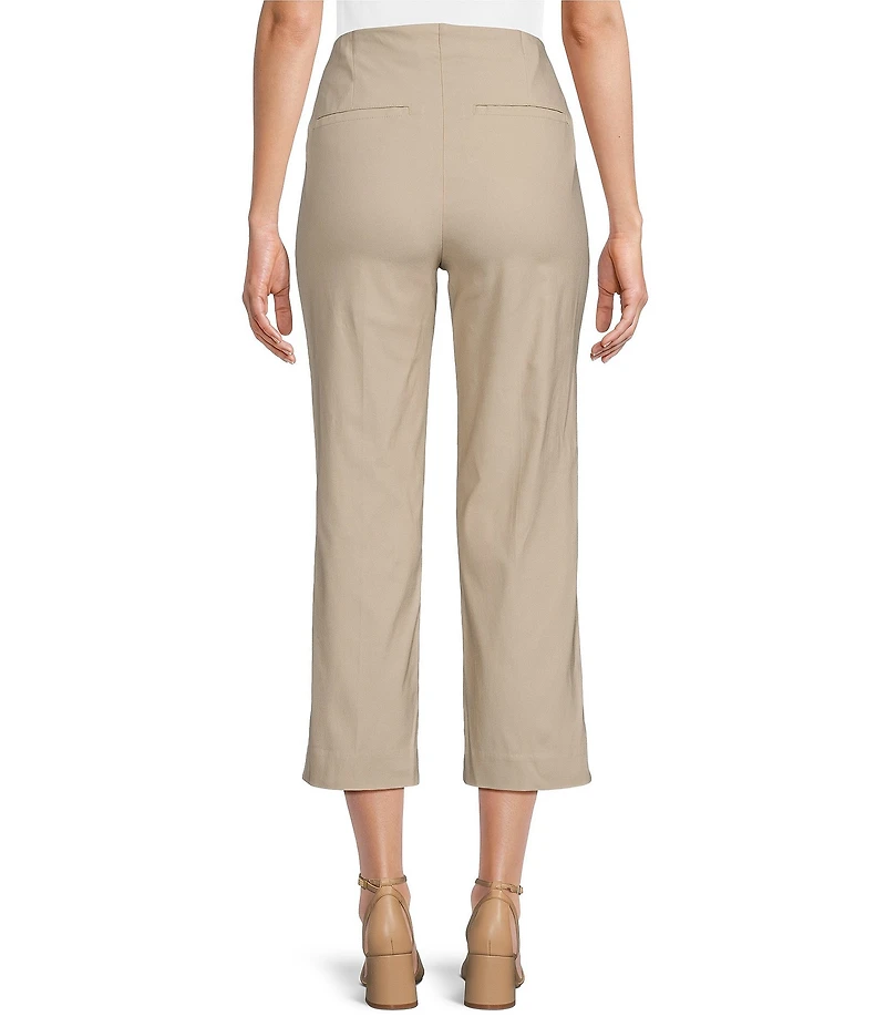 Ali Miles Flat Front Stretch Ponte Pants