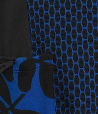 Ali Miles Jacquard Knit Funnel Neck Long Sleeve Tunic