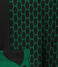 Ali Miles Jacquard Knit Funnel Neck Long Sleeve Tunic