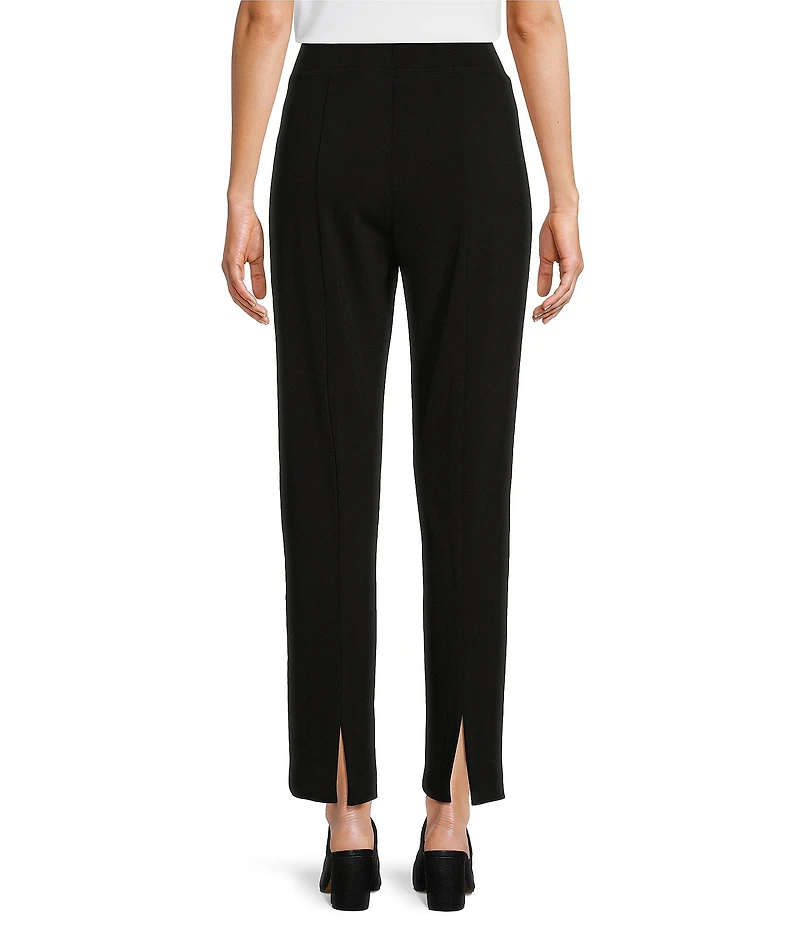 Ali Miles Knit Pull-On Straight Leg Pants