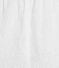 Ali Miles Linen-Blend Straight Leg Cinch Tie Hem Pull-On Pants