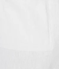 Ali Miles Linen Blend Woven Wide Leg Pull-On Cropped Pants