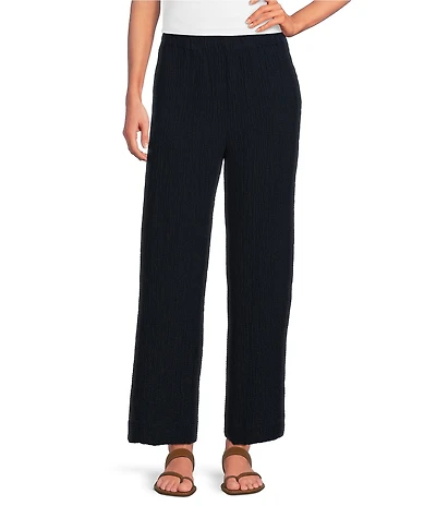 Ali Miles Petite Size Coordinating Wide Leg Pull-On Pants