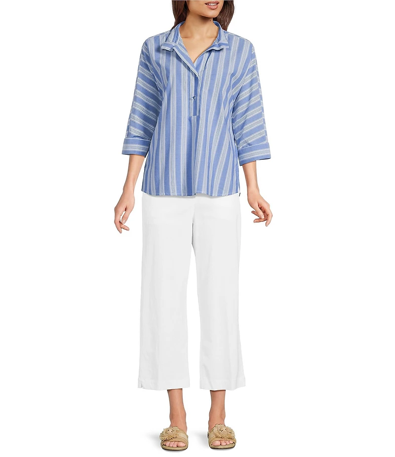 Ali Miles Petite Size Woven Cropped Pants