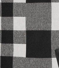 Ali Miles Plaid Knit Funnel Neck Dolman Sleeve Sweater