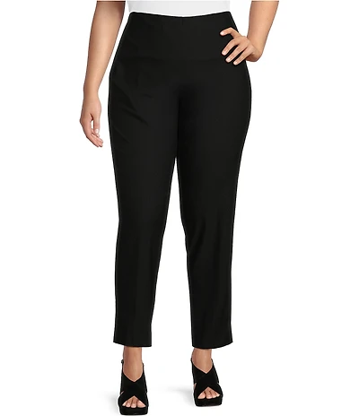 Ali Miles Plus Size Basic Pull On Skinny Leg Ankle Pants
