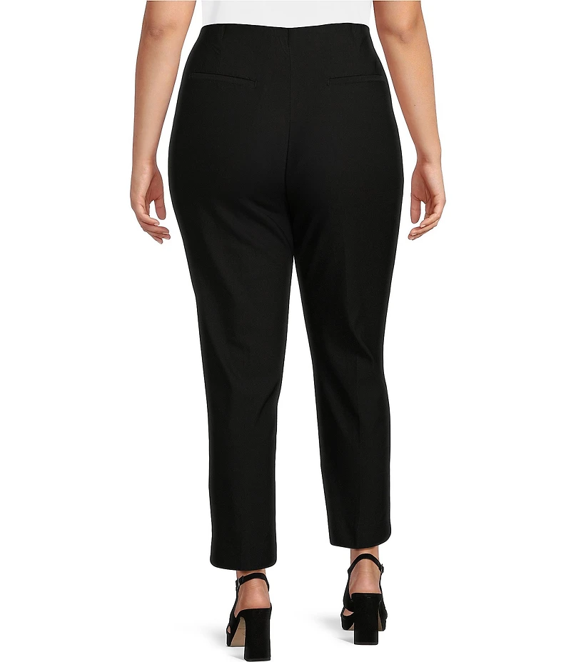 Ali Miles Plus Size Basic Pull On Skinny Leg Ankle Pants