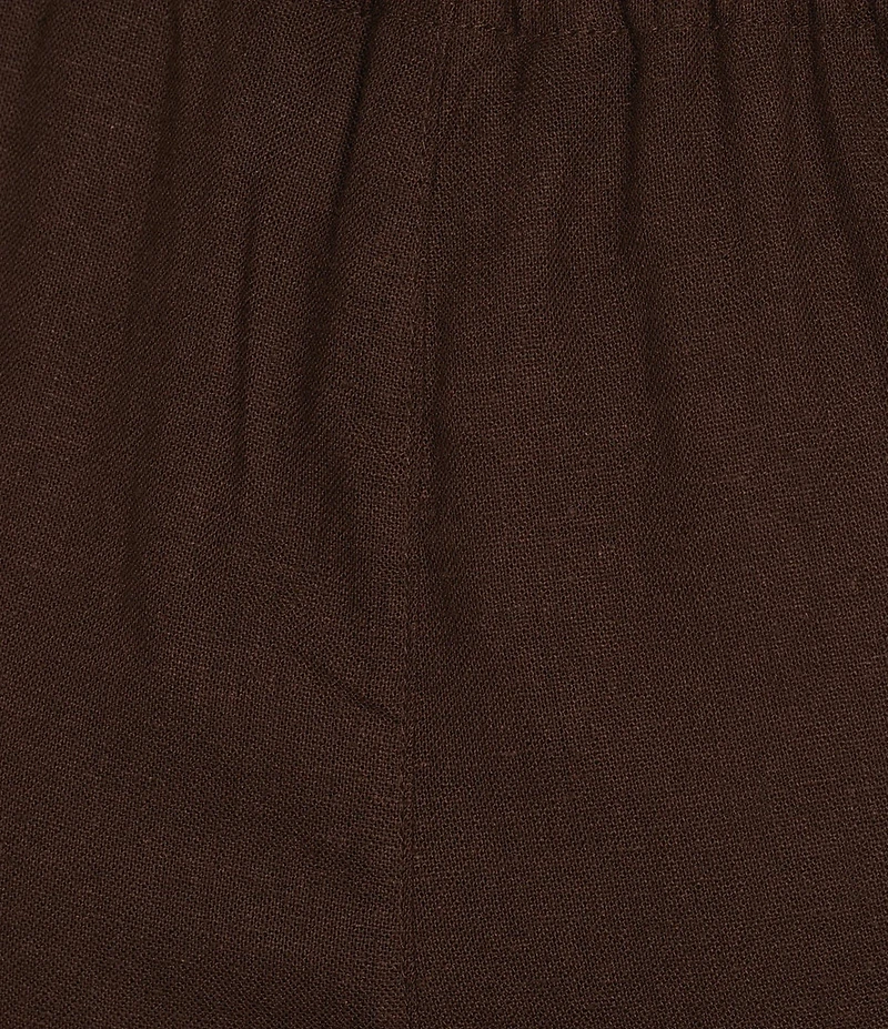 Ali Miles Plus Size Ribbed Waist Wide Leg Pants