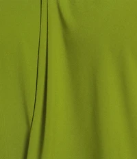 Ali Miles Plus Size Crepe Lux Crew Neck Sleeveless Tank
