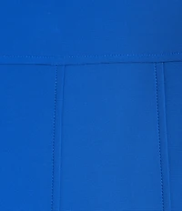 Ali Miles Plus Size Stand Collar 3/4 Sleeve Hi-Low Hem Button-Front Jacket