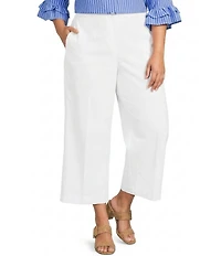 Ali Miles Plus Size Woven Cropped Pants
