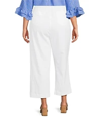 Ali Miles Plus Size Woven Cropped Pants