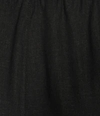 Ali Miles Plus Size Woven Side-Button Detail Hem PUll-On Ankle Pants