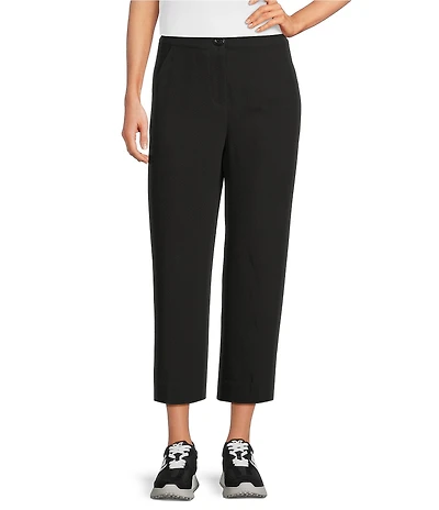 Ali Miles Straight Leg Side Stripe Cropped Pants