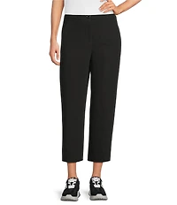 Ali Miles Straight Leg Side Stripe Cropped Pants