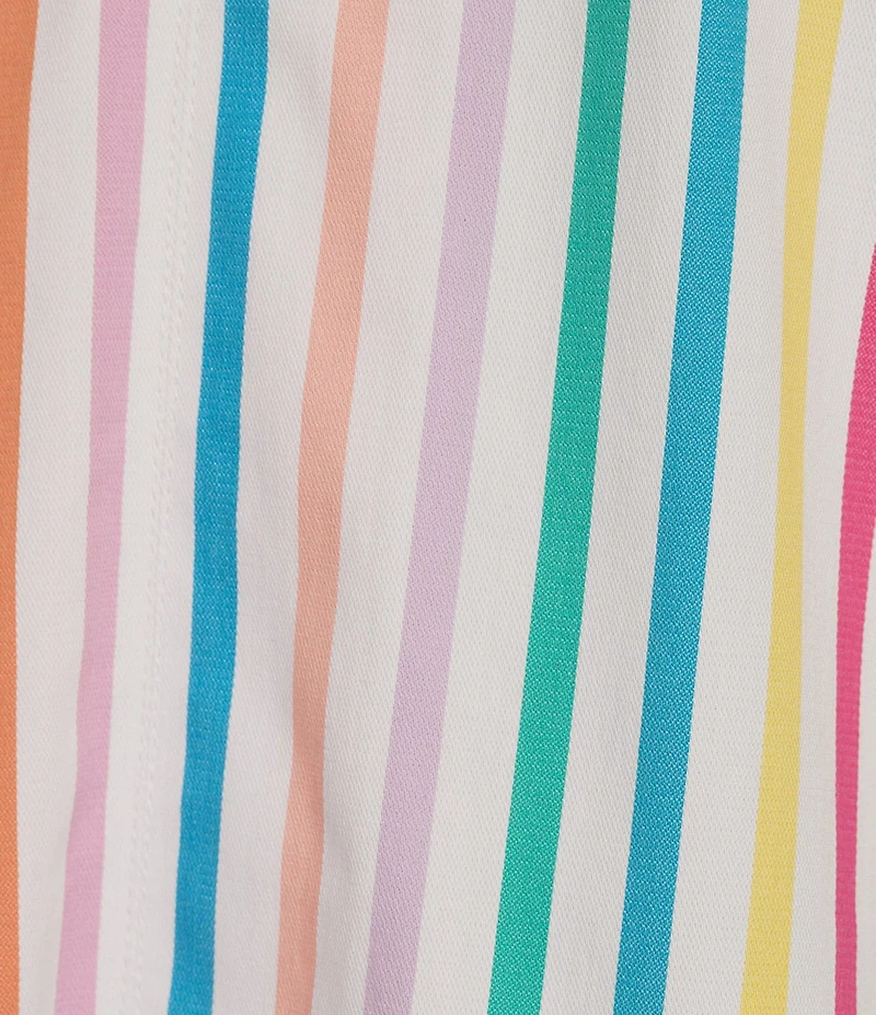 Ali Miles Stripe 3/4 Cuff Sleeve Popover Tunic