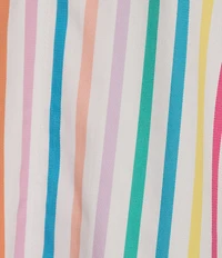 Ali Miles Stripe 3/4 Cuff Sleeve Popover Tunic