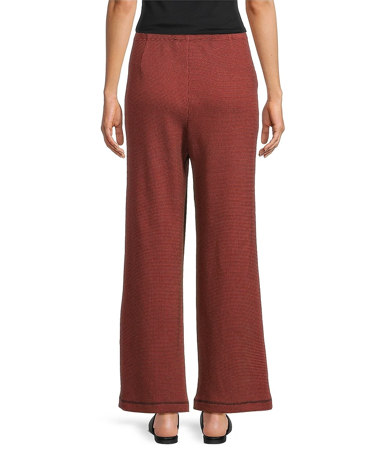 Ali Miles Textured Knit Wide Leg Elastic Waistband Pull-On Coordinating Pants