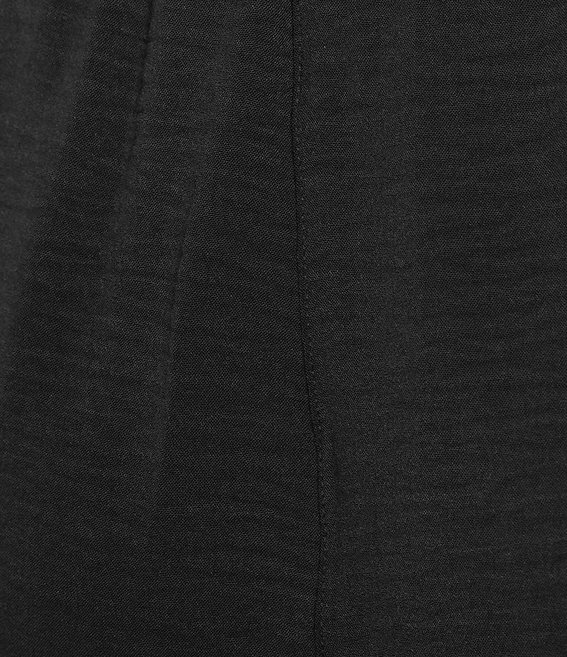 Ali Miles Textured Woven Elastic Waistband Pull On Pants