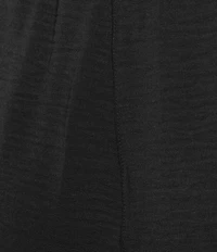 Ali Miles Textured Woven Elastic Waistband Pull On Pants