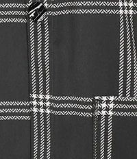 Ali Miles Woven Abstract Multi Print Stand Collar Long Sleeve Reversible Jacket
