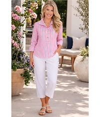 Ali Miles Woven Cropped Pants