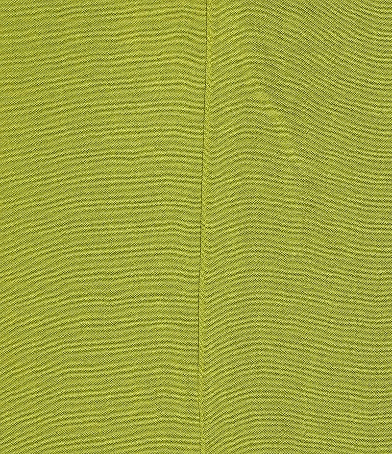 Ali Miles Woven Solid Wire Collar 3/4 Sleeve Pleated Hem Button Front Tunic