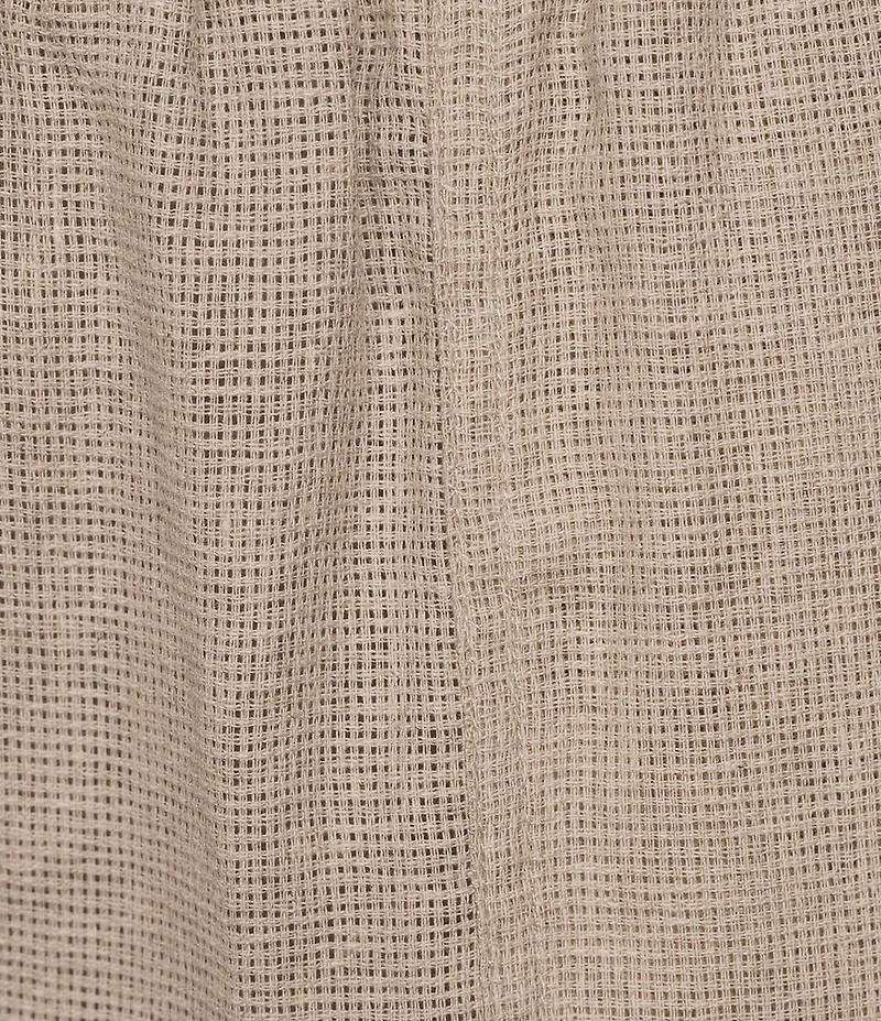 Ali Miles Woven Texture Wide Leg Tulip Hem Cropped Pants