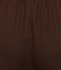 Ali Miles Woven Wide Leg Knit Ribbed Elastic Waistband Pull On Coordinating Pants