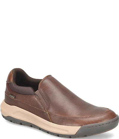 ALIGN Men's Elliott Water Resistant Leather Slip On Sneakers