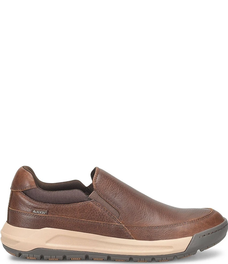ALIGN Men's Elliott Water Resistant Leather Slip On Sneakers