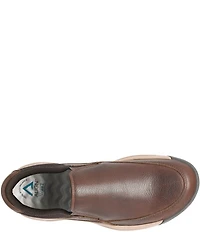 ALIGN Men's Elliott Water Resistant Leather Slip On Sneakers