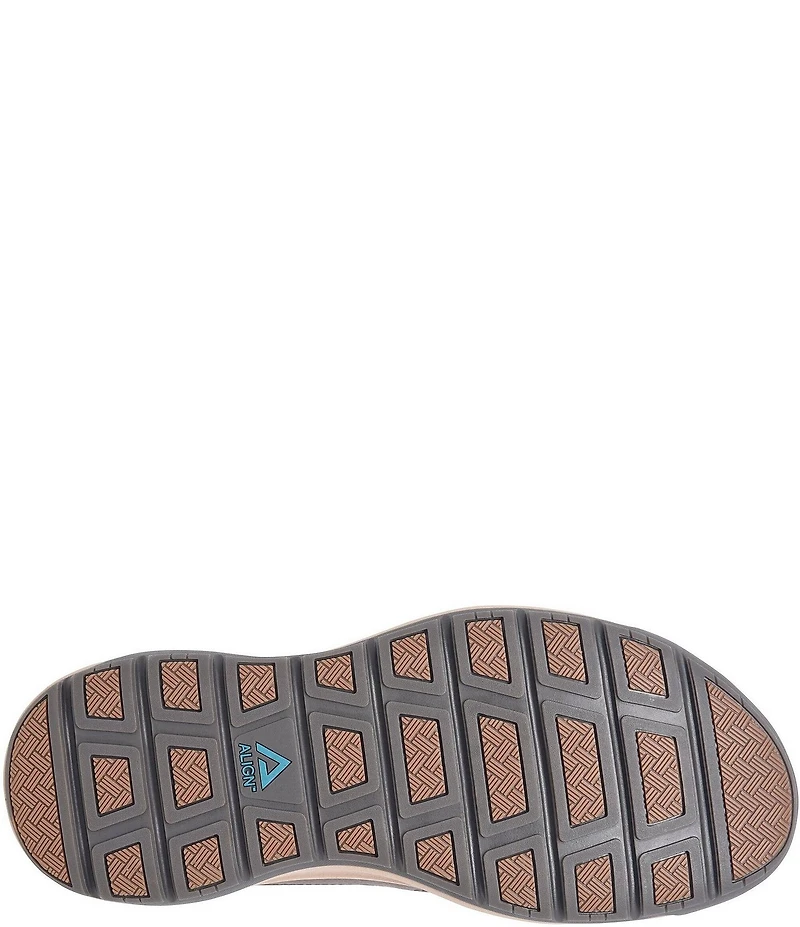 ALIGN Men's Elliott Water Resistant Leather Slip On Sneakers