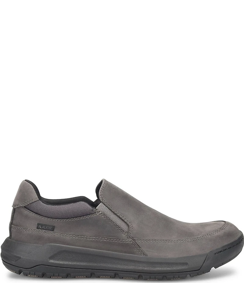 ALIGN Men's Elliott Water Resistant Leather Slip On Sneakers