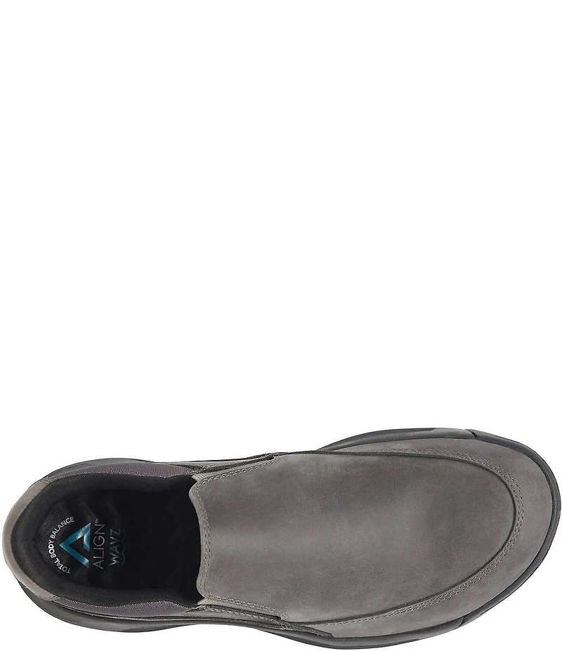 ALIGN Men's Elliott Water Resistant Leather Slip On Sneakers